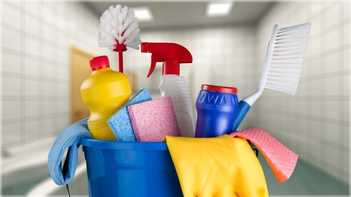 Local sofa cleaning service treating stains on a corner sofa